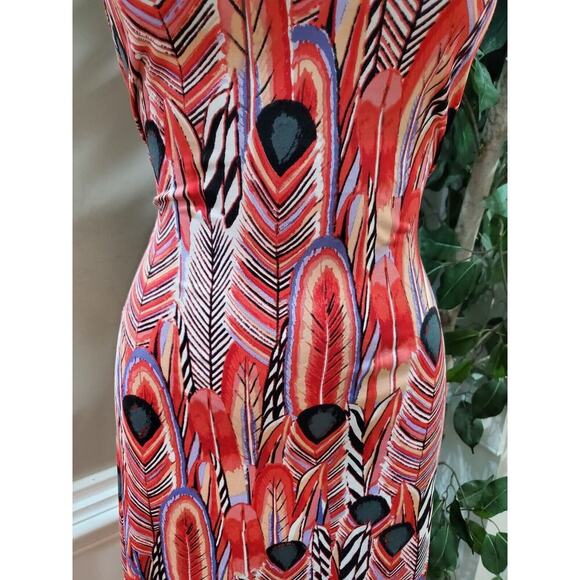 Johnny Martin Women Polyester Square Neck Sleeveless Long Maxi Dress Size Small - Picture 3 of 8
